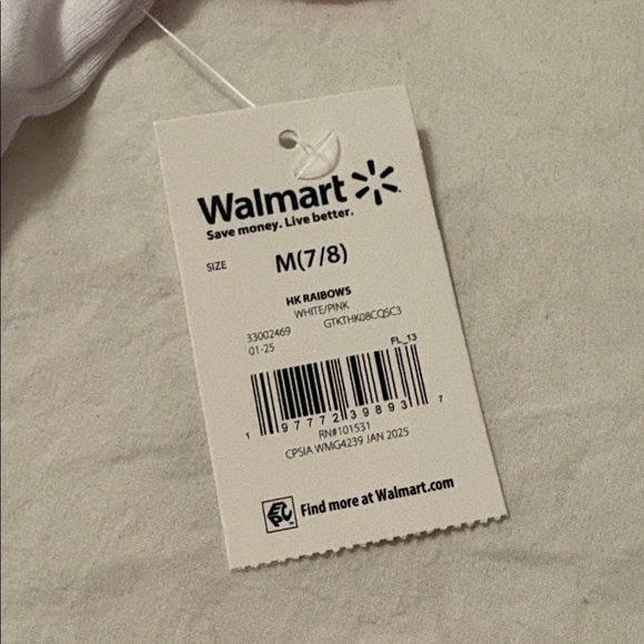 Hello Kitty Rainbow Short Sleeve Tee - White and Pink - Picture 4 of 4